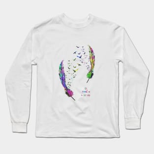 Birds feather Long Sleeve T-Shirt